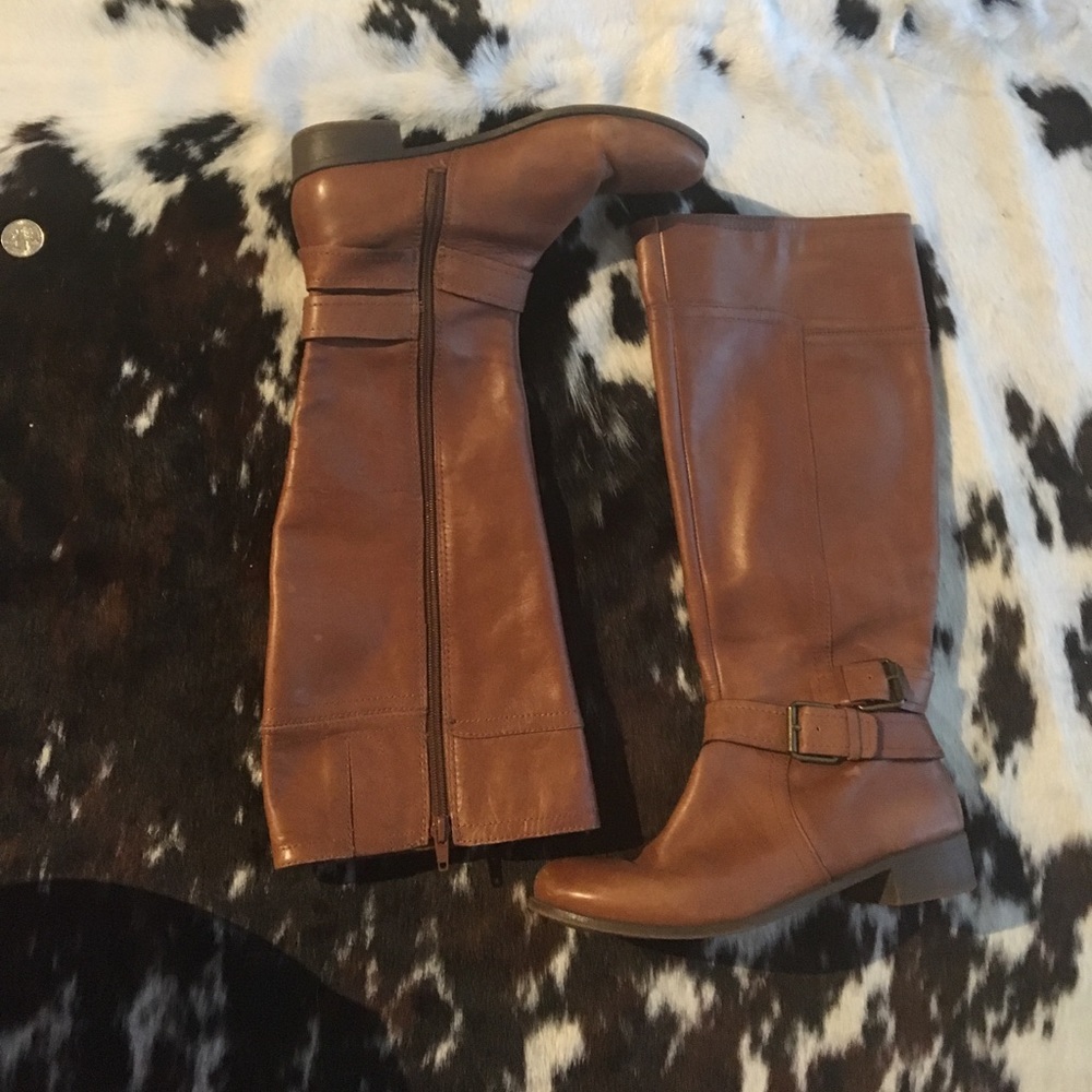 FLASH SALE 🤪Nine West Camel Colored Riding Boots